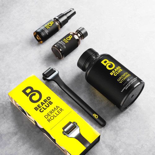 B GrowthOil Starter Growth Kit Brightened Derma Roller Box